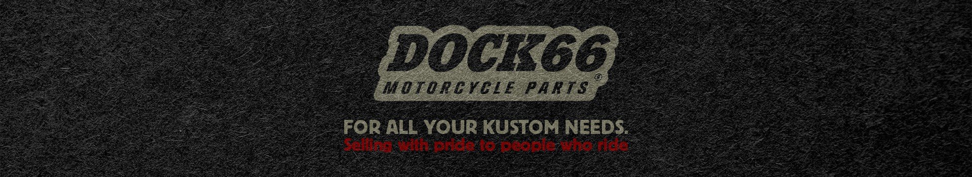 Farblich veränderte DOCK66 Motorradteile Artikelverpackung