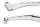 Hand Lever Set Honda Wide Blade Chrome with Skull Shadow, CB750 etc.