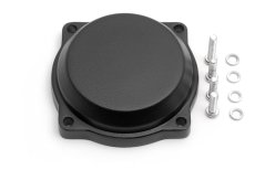 Top cover for CV carburetor black Harley XL and Big Twin