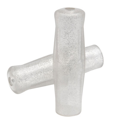 Old style grips Metalflake silver 1 inch