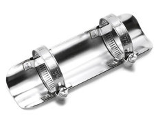 Heat Shield for 1-¾", 45 mm exhaust, 180 mm long, Chrome