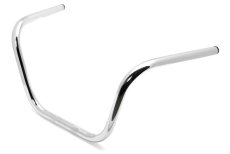 Bars Buckhorn, 1 inch, chrome with dimples