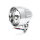4" Headlight Salt Flat Pumper, Grooved, Hidden Lens, Diamond Cut, Chrome, ECE