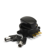 Fat Bob Ignition Switch Harley 93-13 with dash panel, black