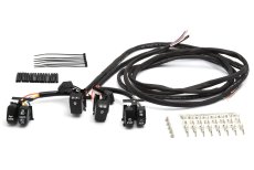 Handlebar Wiring Harness 60" w. black Switches H-D 96-06
