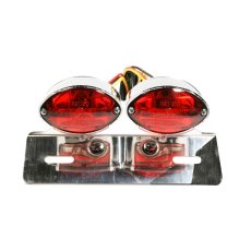 Double Cat Eye taillight with licence plate bracket, ECE