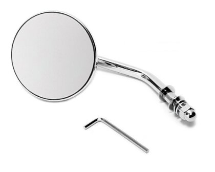 Custom Mico Mirror round 3" chrome