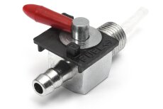 Mini Benzinhahn Red Handle 1/4" NPT gerade 6mm...