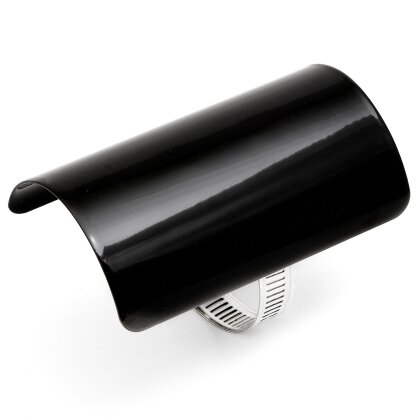 Hitzeschutzblech Universal 4" (10 cm) schwarz