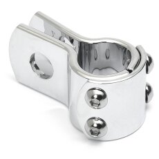 Crash Bar Clamp 7/8 inch (22 mm) chrome  handlebar clamp