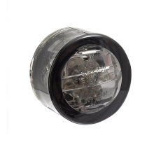 Micro-Blinker LED Rund Smoke 18 mm, ECE