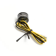 Micro Indicator LED Circular Smoke 18 mm, ECE