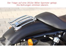 Luggage-Rack Chrome - Harley Sportster from 04