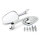 Custom Spiegel Hellacopter Adjustable Chrom mit E-Zulassung, Paar