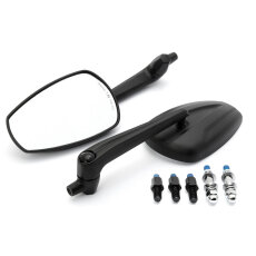 Custom Mirror Hellacoper Adjustable black with E-mark, Set