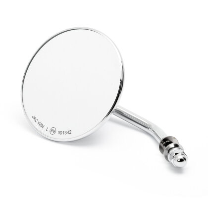 Custom Mirror round 4"/10cm chrome with E-mark, for Harley-Davidson®
