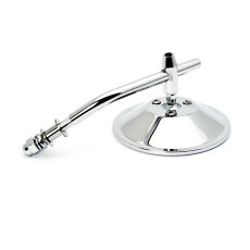 Custom Mirror round 4"/10cm chrome with E-mark, for Harley-Davidson®