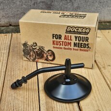 Custom Mirror round 4"/10cm black with E-mark, for Harley-Davidson®