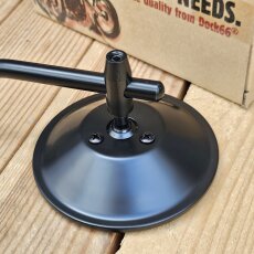 Custom Mirror round 4"/10cm black with E-mark, for Harley-Davidson®