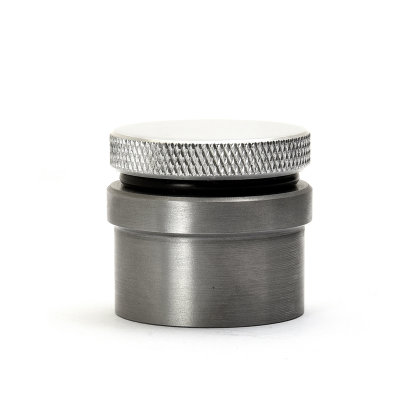 Aluminium Gas Cap polish with knurl and weld-in bung