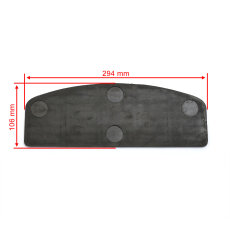 Trittbrettgummis Rectangular schwarz