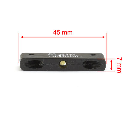 Kennzeichenbeleuchtung Micro schwarz LED nur 7mm hoch 12 mm tief 