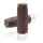 Vintage Grips brown with metal sleeve 22 mm
