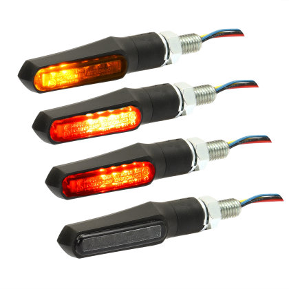 LED Taillight / Turn Signal Combination Black, ECE