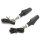 3in1 LED-Blinker mit Rück-Bremslicht-Kombination Schwarz, ECE