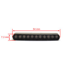 Taillight Stripe Mini LED Black / Smoke, ECE
