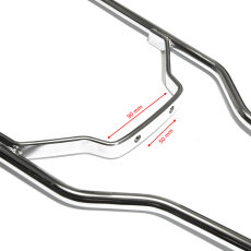 Bobbed Style Sissy Bar für Rigid Frame chrom