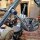Custom Spiegel rund 4" chrom, E-Zulassung, kurzer Arm mit Lenkerklemme