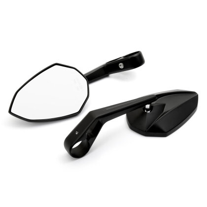 Custom Mirror Desert Rider black with Clamp, E-mark