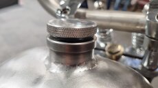 Aluminium Tankdeckel schwarz von Dock66 zum Einschweissen