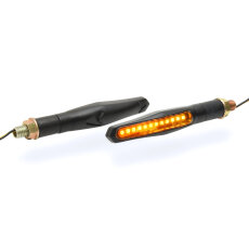 LED turn signal set Atomic Style black sequential (2 pcs), ECE