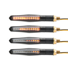 LED turn signal set Atomic Style black sequential (2...