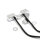 Mini LED Blinker Set Lenkerarmatur für Harley Softail ab 15, E-Glide FLH 09-16, chrom, ECE