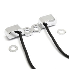 Mini LED turn signal for handlebars switch of Harley with hydraulic clutch, chrome, ECE