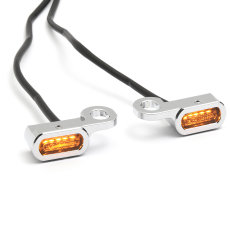 Mini LED Blinker Set Lenkerarmatur für Harley Softail...
