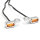 Mini LED turn signal for handlebars switch of Harley with hydraulic clutch, chrome, ECE