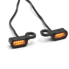 Mini LED Blinker Set Lenkerarmatur für Harley mit...