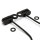 Mini LED Blinker Set Lenkerarmatur für Harley mit hydraulischer Kupplung, schwarz, ECE