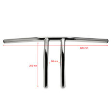 Handlebars "Pasadena Style", 1" inch, chrome