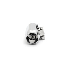 6 Hose End chrome, 5/16"-3/8"