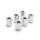 6 Hose End chrome, 5/16"-3/8"