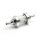 Benzinfilter 1/4" High Flow Chrom mit Glas