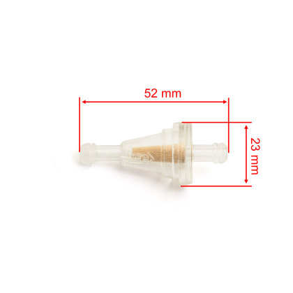 Benzinfilter Mini 1/4 (6 mm) Inline tranparent