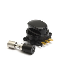 Fat Bob Ignition Switch & Fork Lock Harley 96-10 with dash, black