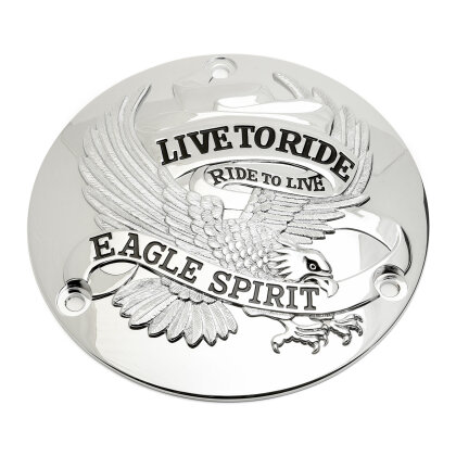 Clutchcover Live to Ride, Ride to Live for Harley Evo, Shovel Big Twin