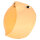 Bubble Visier orange für Open-Face Helme, Light Orange